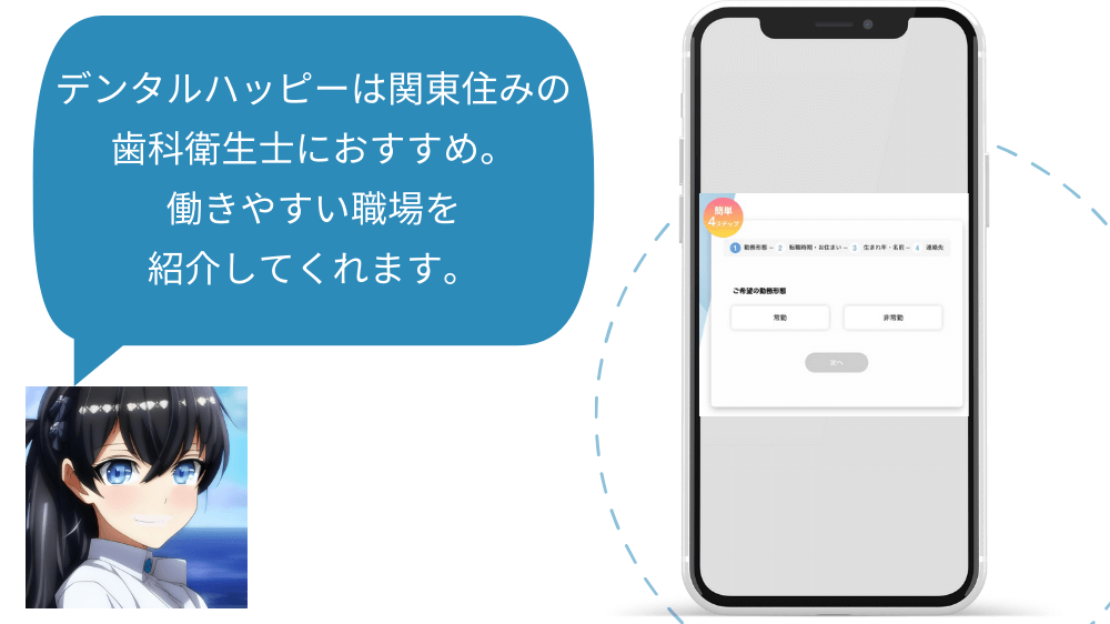 デンタルハッピー　登録画面